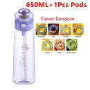 Garrafa De Água Aromatizada 650ml + 7 AROMATIZAROES