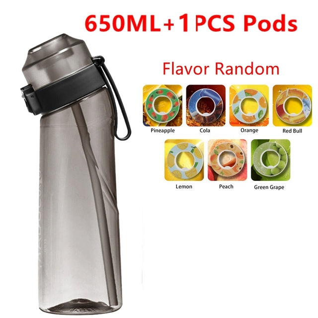 Garrafa De Água Aromatizada 650ml + 7 AROMATIZAROES